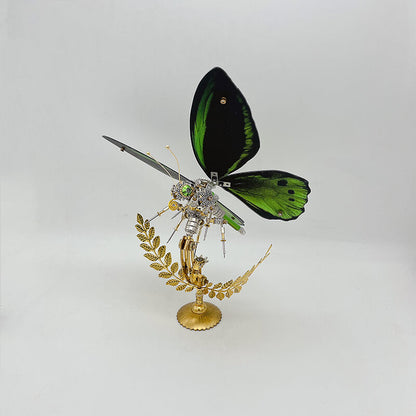 Kit de rompecabezas de metal 3D Steampunk Butterfly Troides aeacus para adultos y niños
