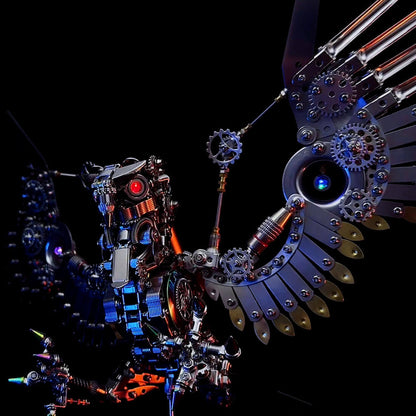 Kit de rompecabezas de metal Steampunk Gyrfalcon de 1800 piezas, modelo Eagle Series 