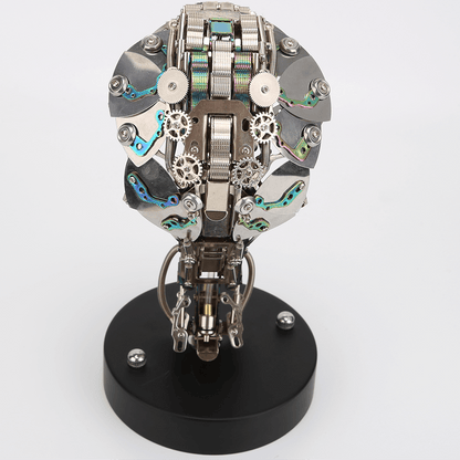 Kit de rompecabezas de metal Steampunk King Cobra con base, serie Snake