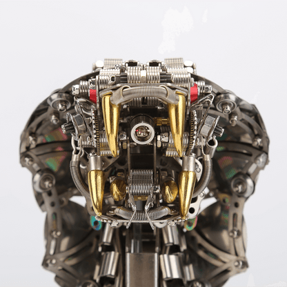 Kit de rompecabezas de metal Steampunk King Cobra con base, serie Snake