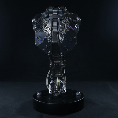 Kit de rompecabezas de metal Steampunk King Cobra con base, serie Snake