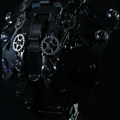 Kit de rompecabezas de metal Steampunk King Cobra con base, serie Snake