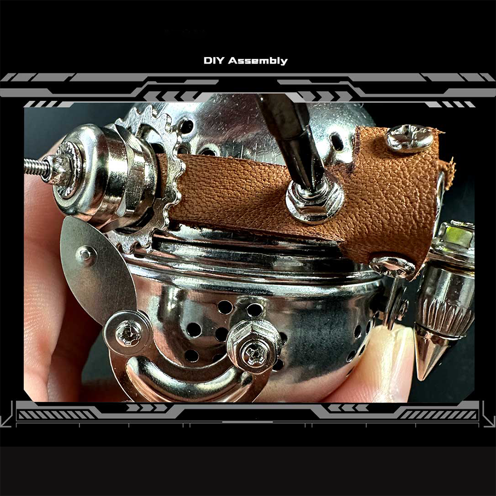 Kit de rompecabezas de huevo de búho mecánico Steampunk 