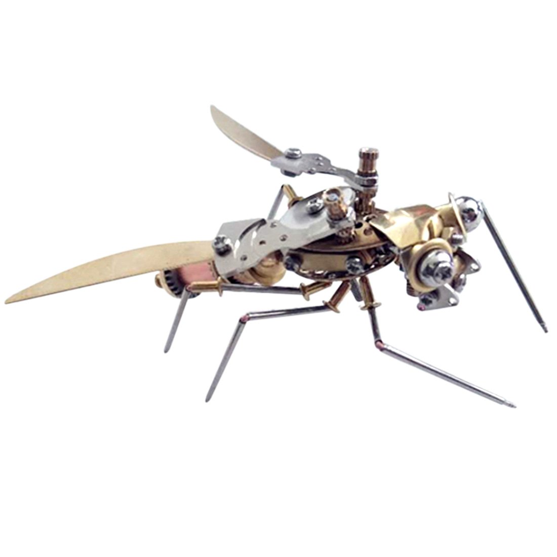 Colección de modelos de insectos araña avispa pequeña mecánica de metal Steampunk