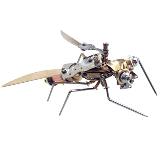 Colección de modelos de insectos araña avispa pequeña mecánica de metal Steampunk