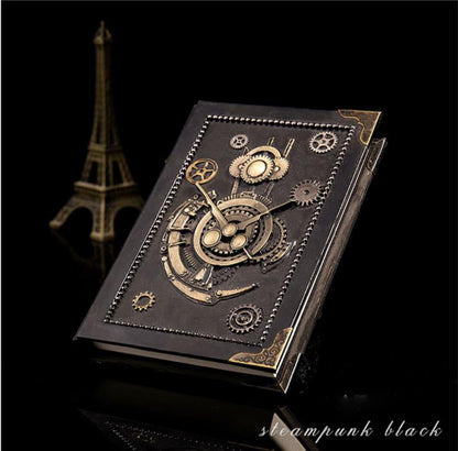 Cuaderno Steampunk de tapa dura con caja de regalo 