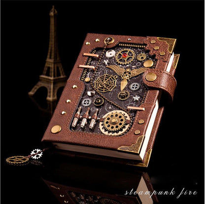 Cuaderno Steampunk de tapa dura con caja de regalo 