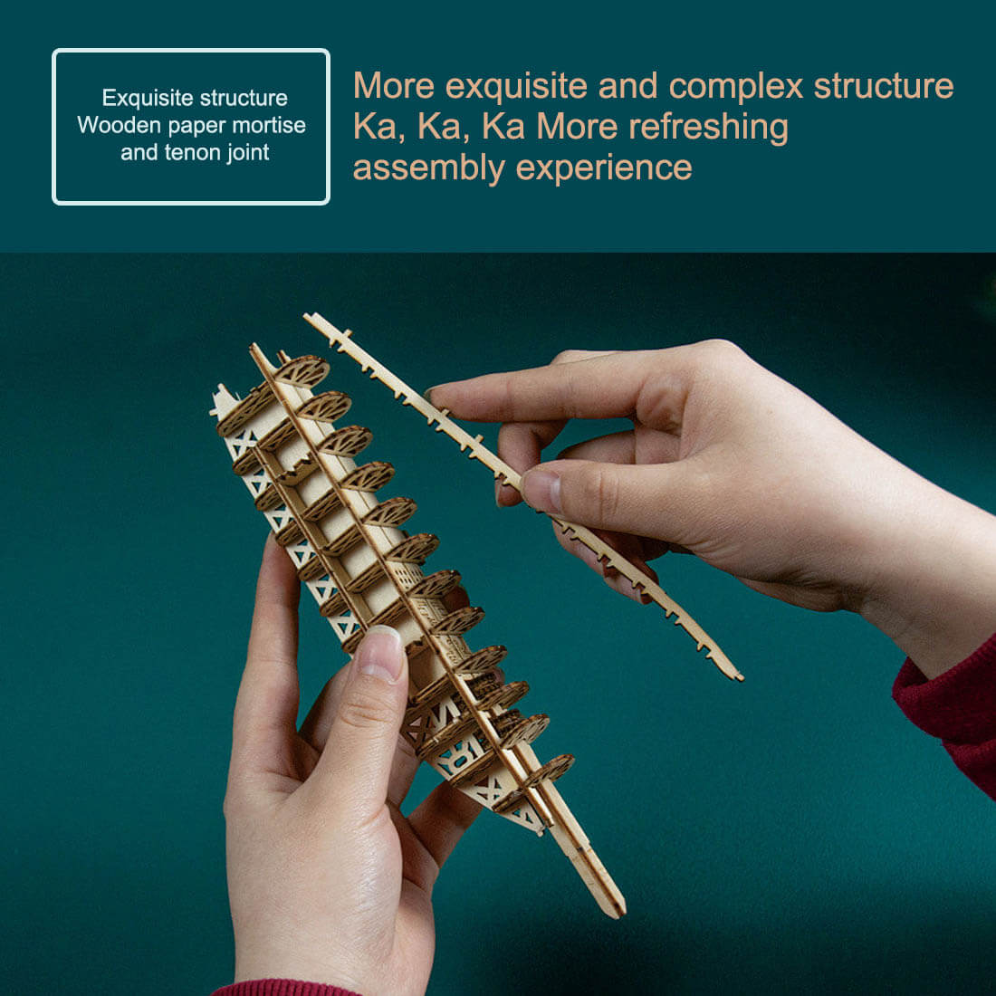 Juguete de rompecabezas de madera 3D de submarino Steampunk para regalo y decoración.