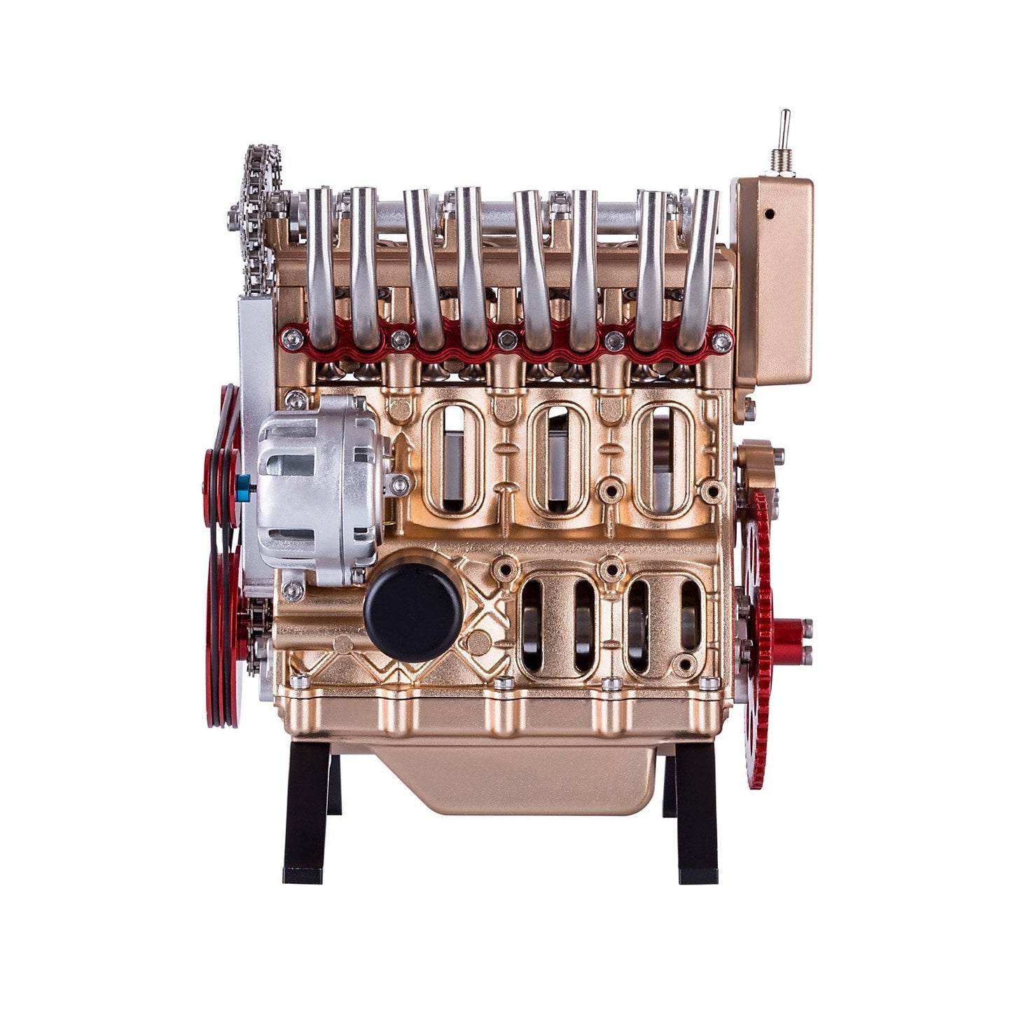 Modelo de motor de coche Teching 3D para adultos, más de 300 piezas, juguetes educativos de motor de 4 cilindros en línea