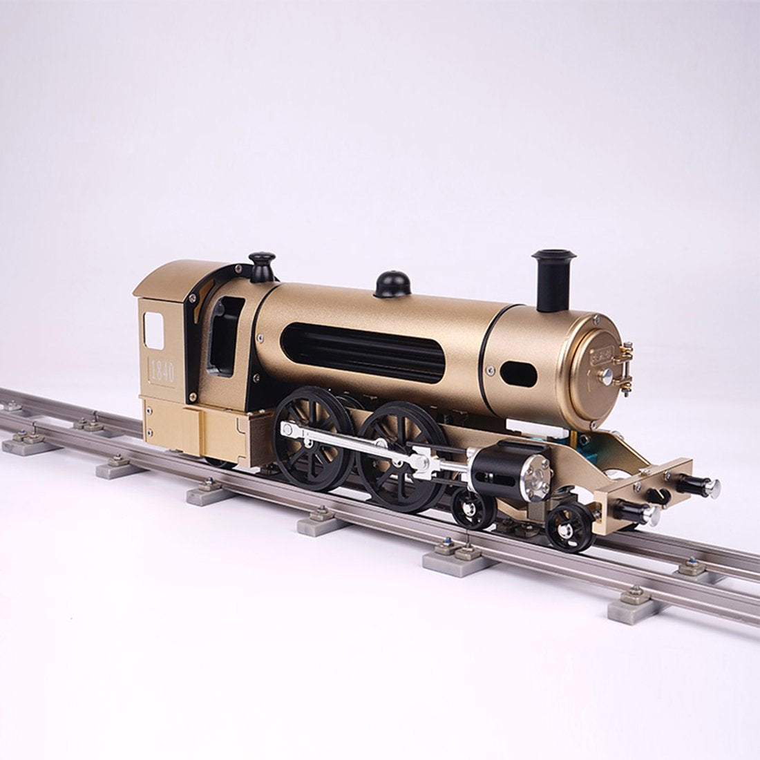 Locomotora de vapor eléctrica Teching Assembly, modelo de tren, juguete, regalos para adultos