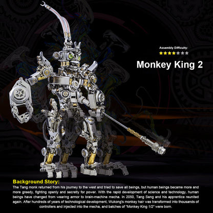 Kit de modelo de robot transformable de metal 3D DIY Monkey King