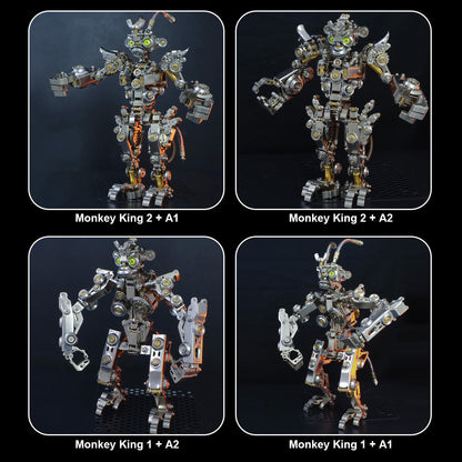 Kit de modelo de robot transformable de metal 3D DIY Monkey King