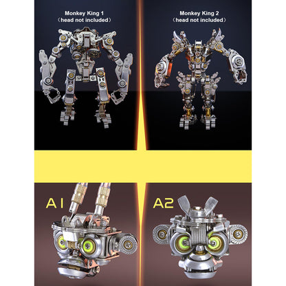 Kit de modelo de robot transformable de metal 3D DIY Monkey King
