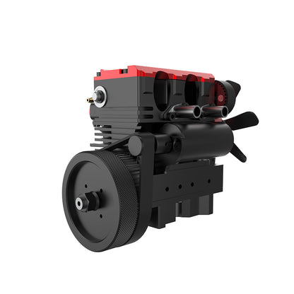 Maqueta de motor de metanol bicilíndrico en línea de 4 tiempos Toyan 