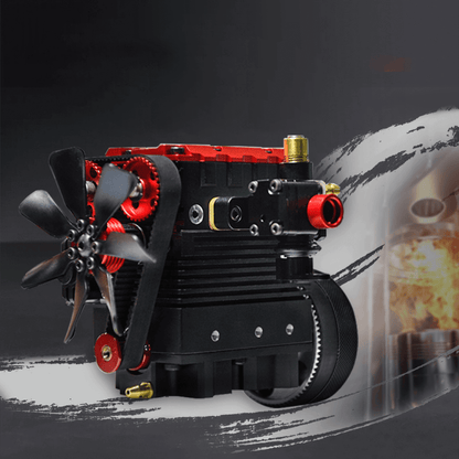 Maqueta de motor de metanol bicilíndrico en línea de 4 tiempos Toyan 