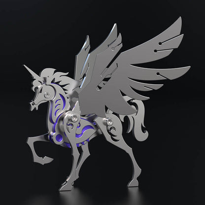 Unicorn 3D Metal Model Puzzle Colorful Kit Mythical Creature