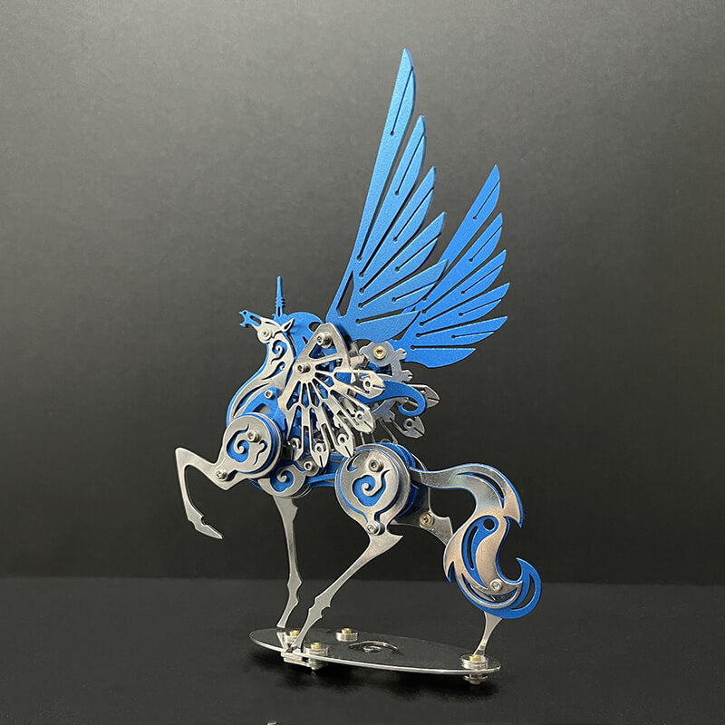 Unicorn 3D Metal Model Puzzle Colorful Kit Mythical Creature