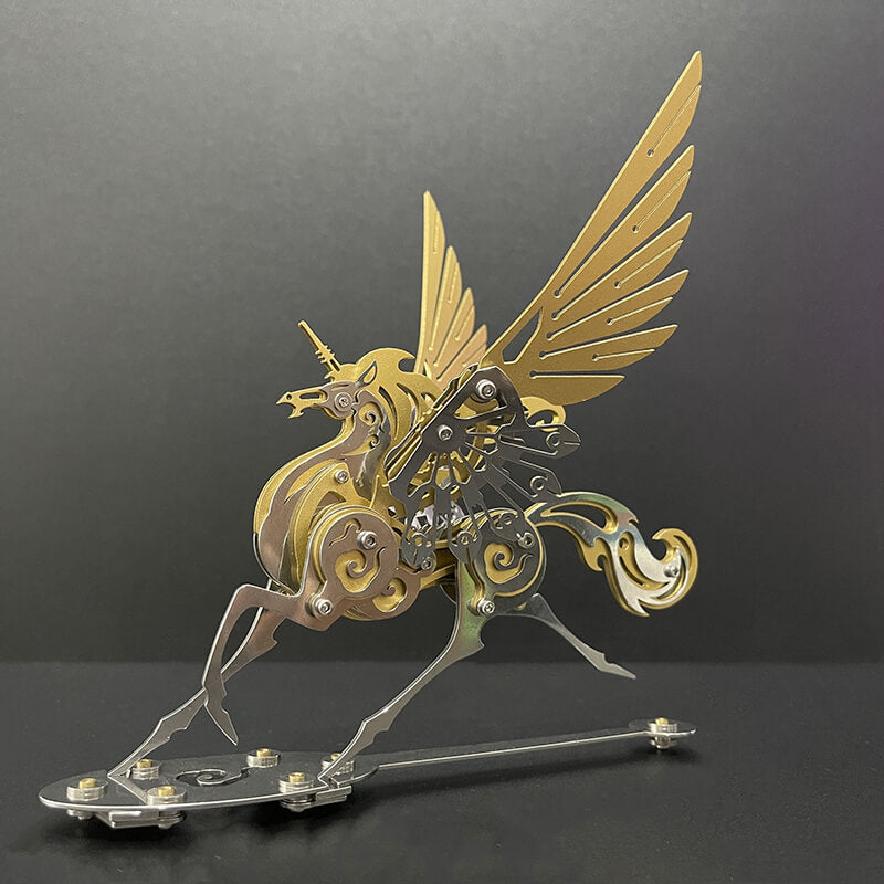 Unicorn 3D Metal Model Puzzle Colorful Kit Mythical Creature