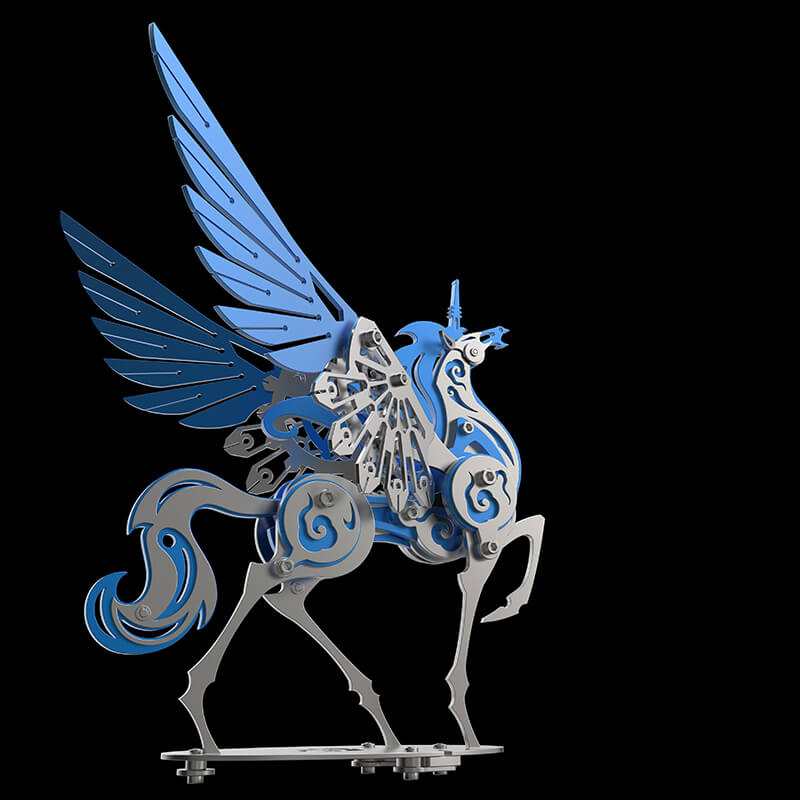 Unicorn 3D Metal Model Puzzle Colorful Kit Mythical Creature
