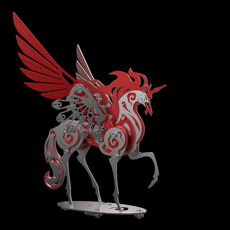 Unicorn 3D Metal Model Puzzle Colorful Kit Mythical Creature