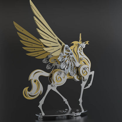 Unicorn 3D Metal Model Puzzle Colorful Kit Mythical Creature