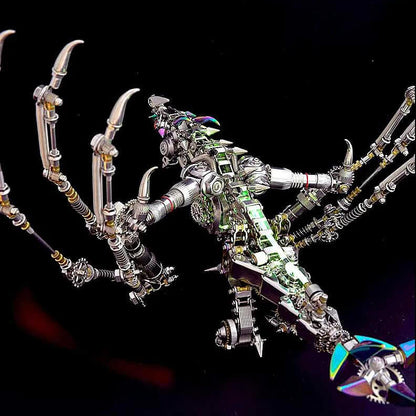 Kit de rompecabezas de metal ciberpunk Western Dragon de 1300 piezas para adultos 