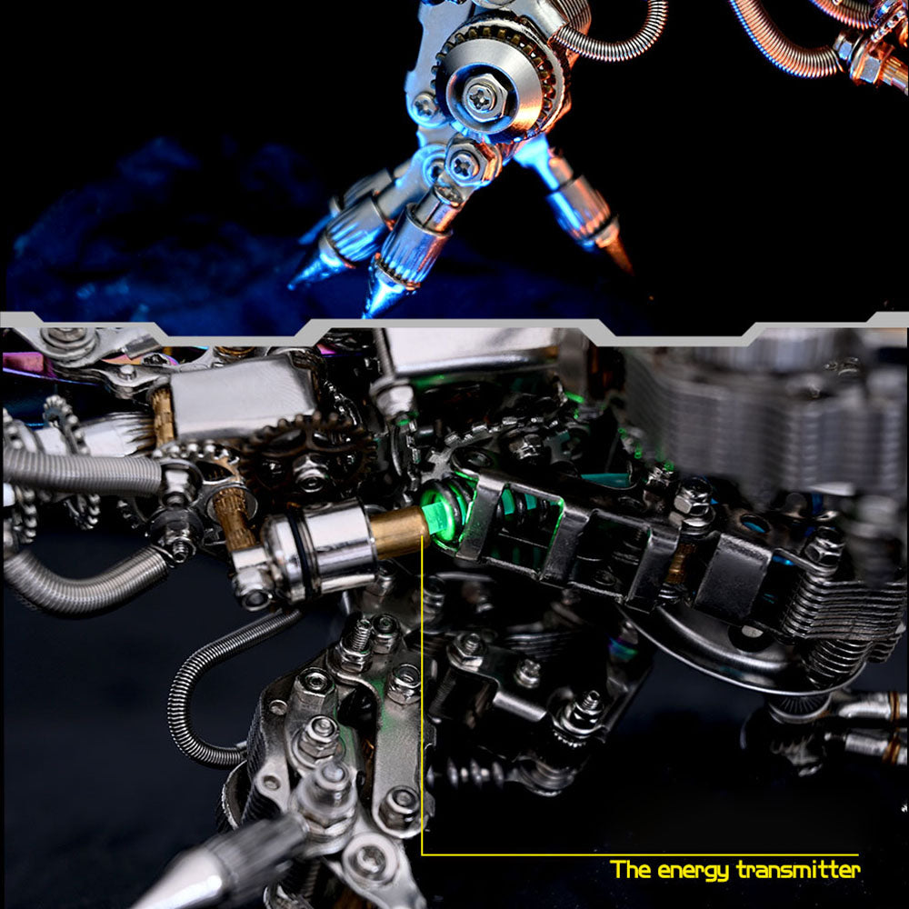 Kit de rompecabezas mecánico 3D de metal con diseño de dragón occidental para adultos.