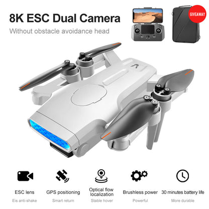 RC Drone LU9 Max GPS 8K Drone Dual HD Camera Brushless Motor Obstacle Avoidance Foldable Quadcopter Toys