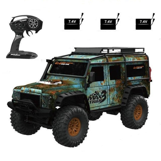RC Car Off-road Car 1:10 2.4G 4WD RC Car Multiple Batteries RTR Model with LED Light