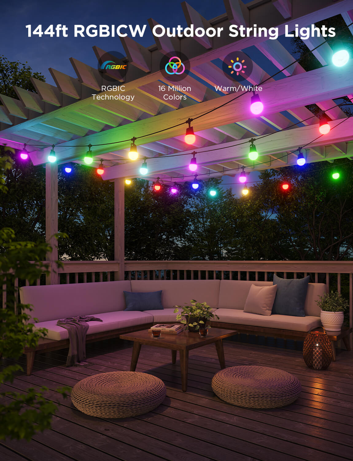 Refurbished Govee Outdoor String Lights 2