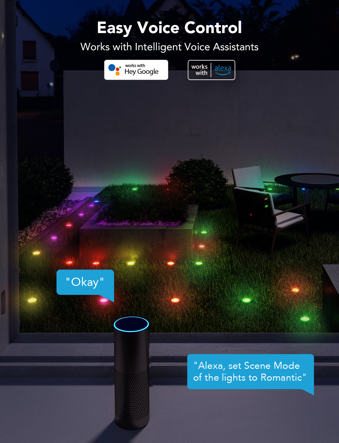 Govee RGBIC Wi-Fi + Bluetooth Outdoor Ground Lights