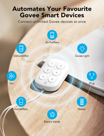 GoveeLife Wireless Mini Smart 6 Button Sensor, Group Control Devices