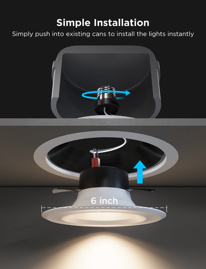 Refurbished Govee Smart Retrofit Recessed Lights