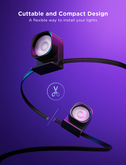 مصابيح Govee RGBIC String Downlights المجددة