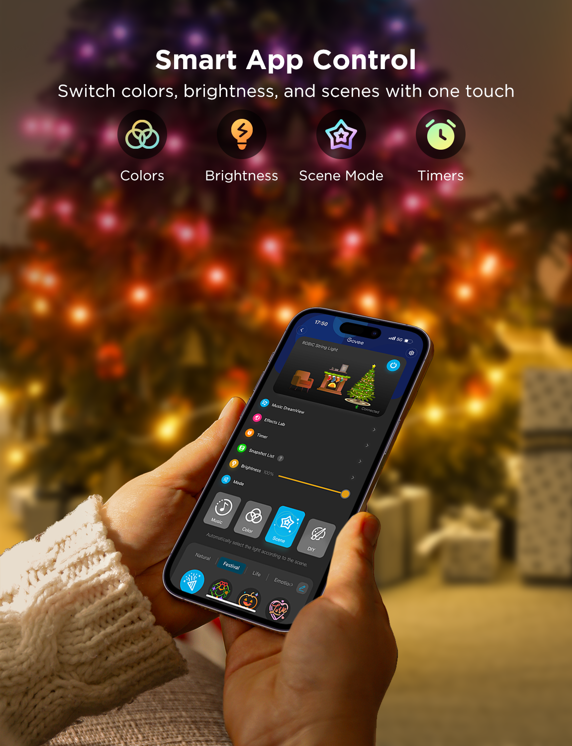 Refurbished  Govee Christmas String Lights