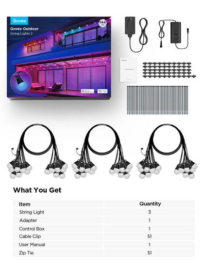 Govee Outdoor String Lights 2