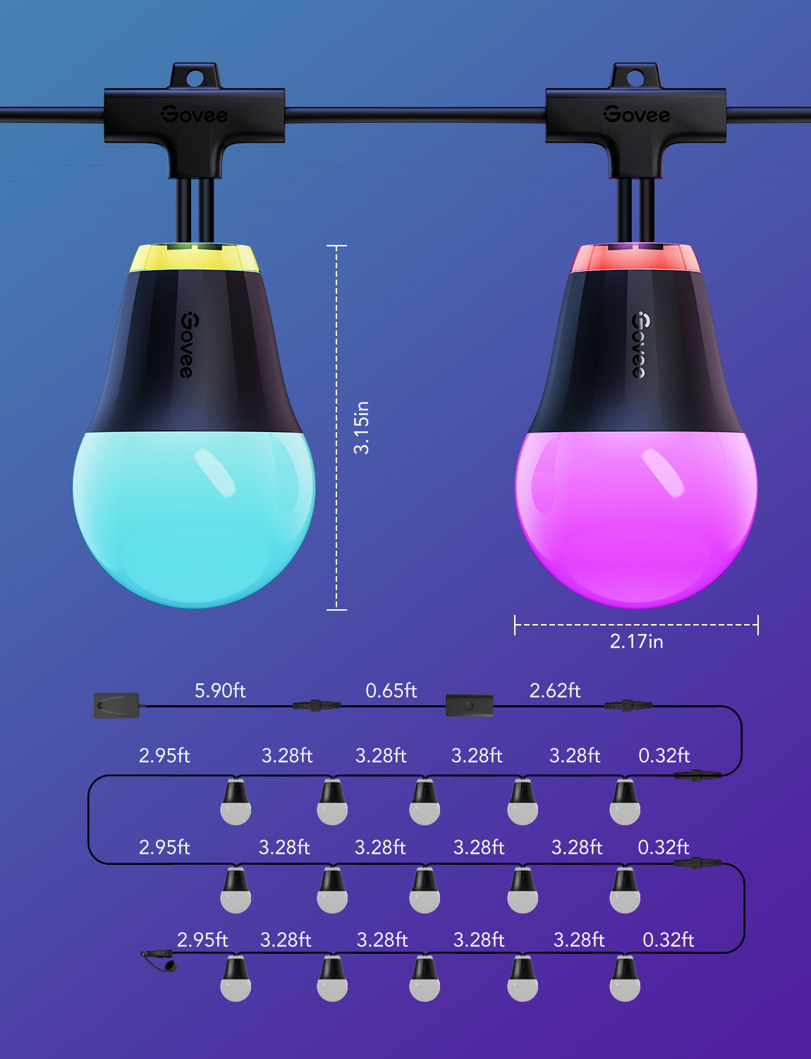 Govee Outdoor String Lights H1