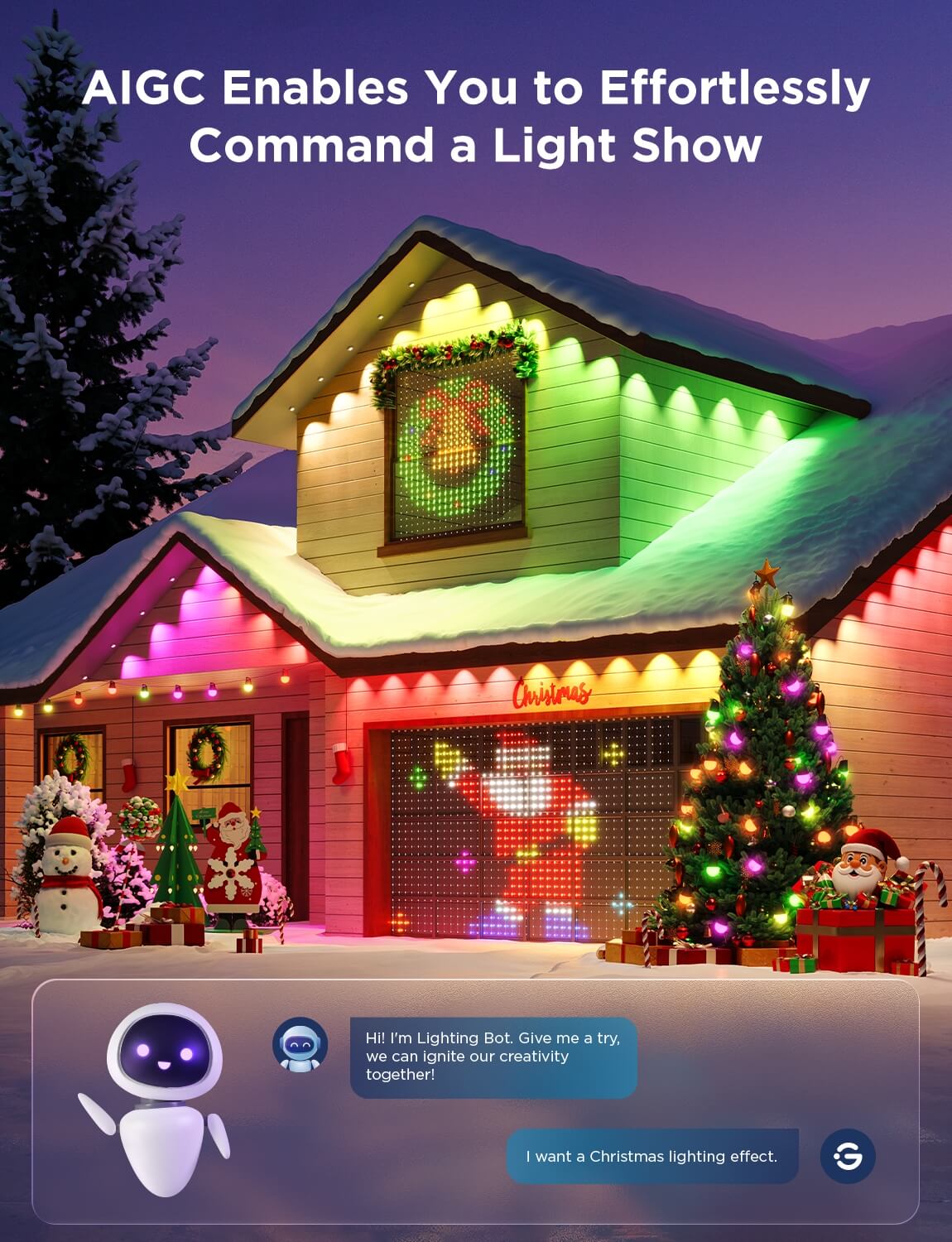 Refurbished Govee Santa's Beacon Bundle