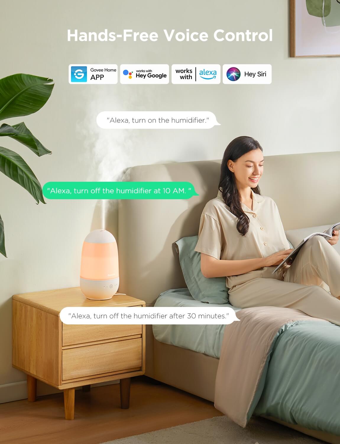 GoveeLife Smart Mini Humidifier for Baby Nursery