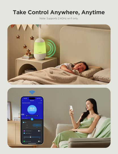 GoveeLife Smart Mini Humidifier for Baby Nursery