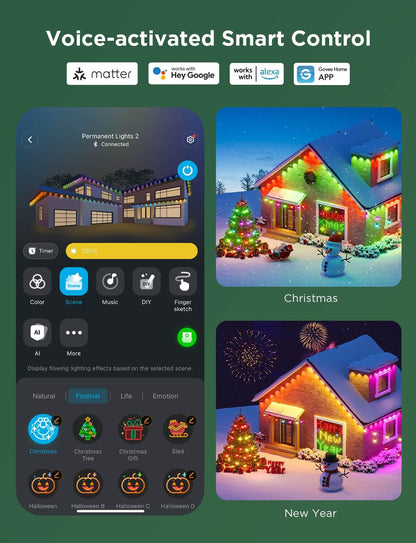 Refurbished Govee Santa's Beacon Bundle
