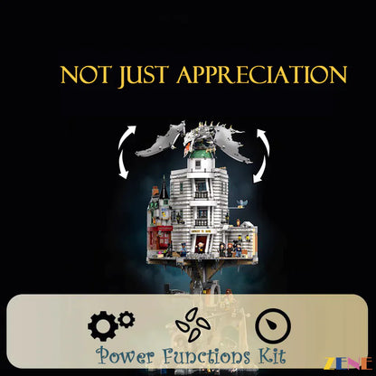 Kit motorizado para LEGO Gringotts Dragón ucraniano Ironbelly Mágico n.° 76417 Power Functions