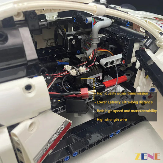 Kit de funciones de potencia para LEGO Porsche 911 RSR n.° 42096 (RC motorizado sin escobillas de alto rendimiento)