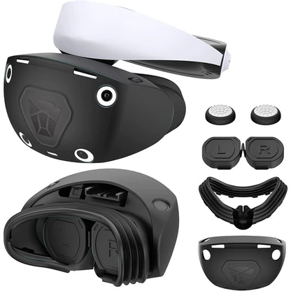 PSVR2 Headset Cover with Stick Grips and Lens Shield