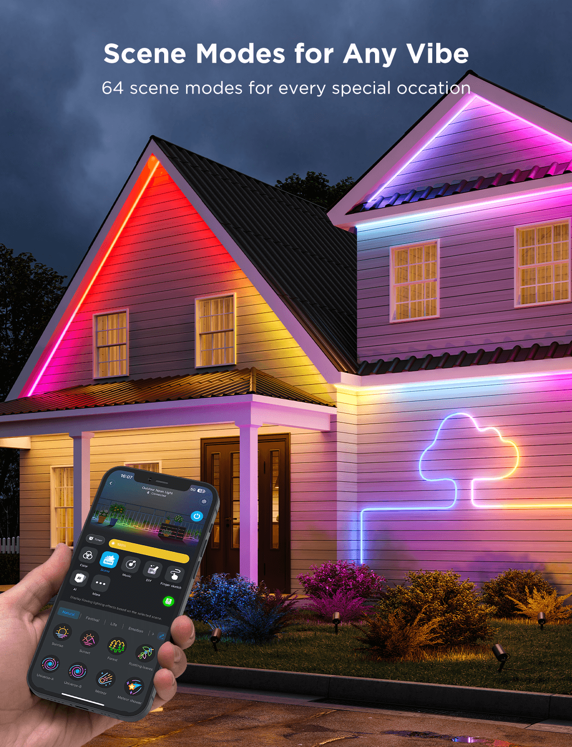 Refurbished Govee RGBIC Outdoor Neon Rope Light