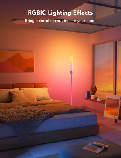 Refurbished Govee RGBICWW Cylinder Floor Lamp