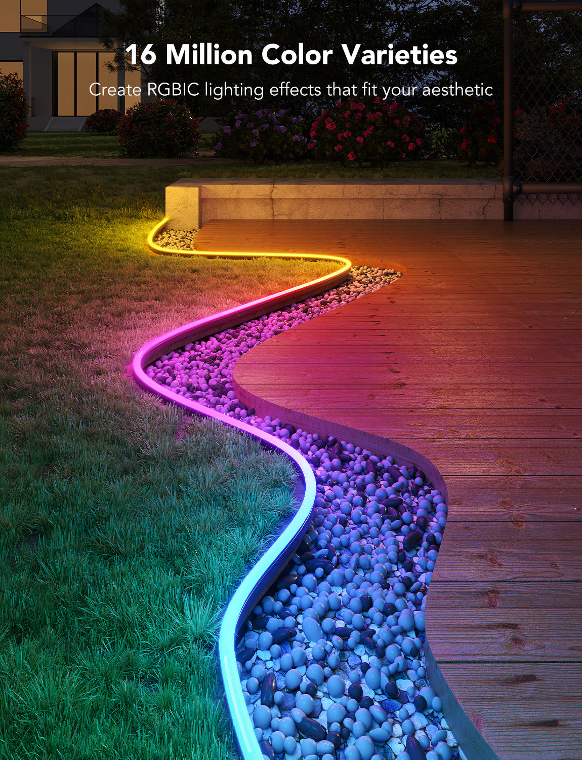 Refurbished Govee RGBIC Outdoor Neon Rope Light