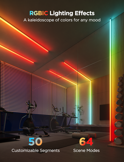 Refurbished Govee RGBIC LED Strip Lights with Covers