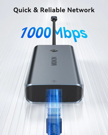 MOKiN 8-in-1 USB-C Hub for On-the-Go Laptop Expansion