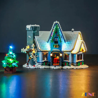 Kit de iluminación para LEGO Winter Village Visita de Santa Claus n.° 10293